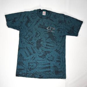 Vintage Lake Tahoe Nature Wildlife All Over Print T-Shirt - L